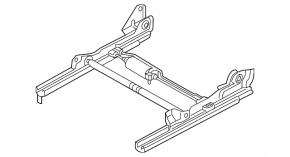 Driver's seat runner left Audi Q3 8U 15-18 electric, without frame