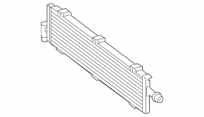 Inverter cooling radiator Mercedes C-class W205 350e 16-18