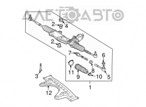 Mercedes W211 E550 steering rack