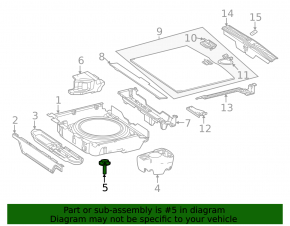 Spare wheel mount Mercedes GLS-class X166 13-19