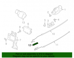 Boot lid opening sensor with foot assembly Ford Explorer 20-