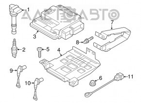 ECU engine computer VW CC 08-11