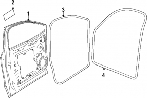 Door seal front right Volkswagen ID.4 21-23