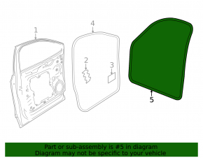 Door seal front right Volkswagen ID.4 21-23