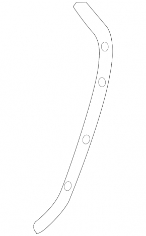 Door seal side rear left Volvo V90 17-22 usa rear
