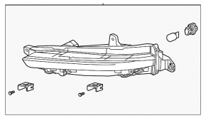 Right turn signal for Honda Pilot 19-22