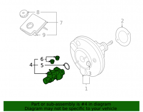 Brake Master Cylinder with Reservoir Mini Cooper Clubman R55 07-14