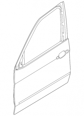 Door bare front right BMW X5 F15 14-18