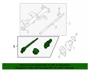 Toyota Highlander 01-07 steering shaft