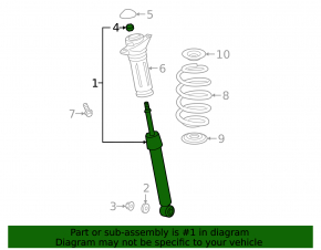 Shock absorber rear left Lexus ES300h 20-21