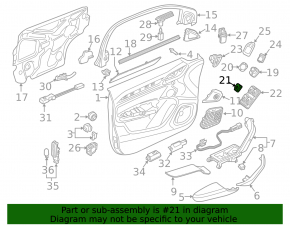 Front right window lift control Audi Q3 8U 15-18 black