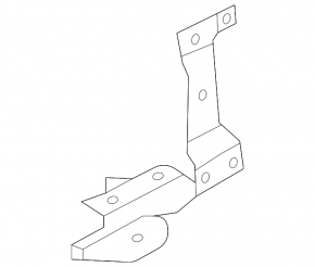 Front bumper lower reinforcement bracket, right, BMW 8 G15 G16 20-25 M8, M8 composition, bumper support, With M8, bumper support