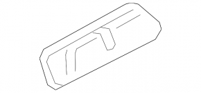 BMW X5 G05 19-24 black lower trunk lock trim