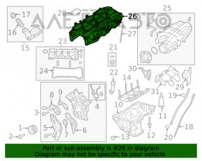 Intake manifold lower part Chrysler Pacifica 17- 3.6