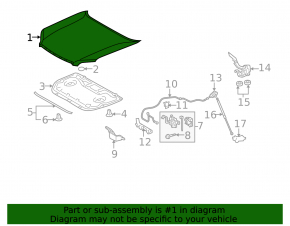 Lexus GX460 10-23 bare hood