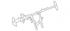 Lexus ES350 07-09 underdash reinforcement pipe
