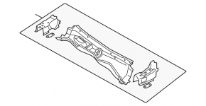 Metal wiper pan for Lexus GS300 GS350 GS430 GS450h 06-11