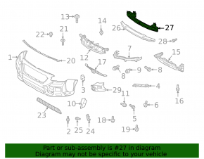 Subaru Outback 2022-2025 Wilderness Front Bumper Reinforcement
