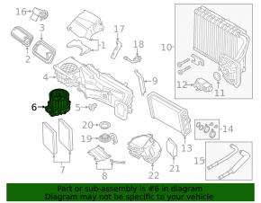 Motor heater fan BMW 5 G30 17-23