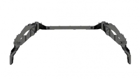 TV panel radiator Dodge Grand Caravan 11-20 without top bar, broken