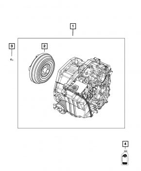 Automatic transmission assembly Jeep Compass 17-17 2.4 F21-250 FWD 6st-automatic 35k, emulsion