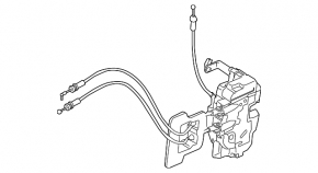 Front left door lock Nissan Murano z50 03-07