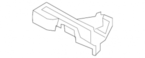 Foam under the tool right Nissan Rogue 07-15