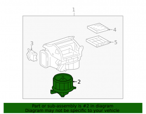 Heater Fan Motor Lexus LS460 LS600h 07-12