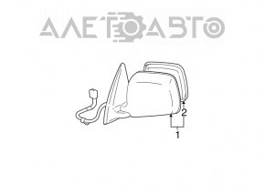 Side mirror left Toyota Highlander 01-07