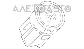 Start-Stop Button Toyota Highlander 20-22