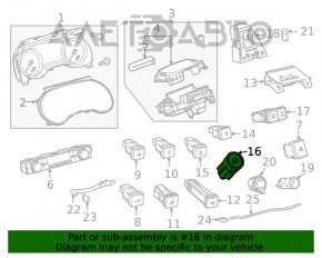 Start-Stop Button Toyota Highlander 20-22
