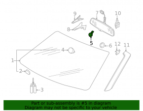 Rain sensor Audi Q5 8R 09-17