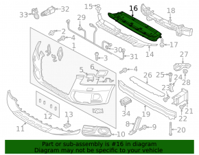 Front bumper protection Audi Q5 8R 13-17 rest