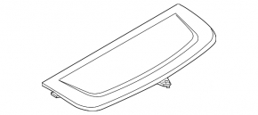 Audi A5 F5 17-24 5D Rear Trunk Shelf, Black