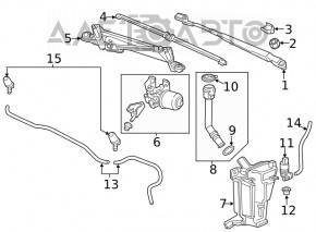 Buick Encore 13-16 Windshield Washer Reservoir Without Neck