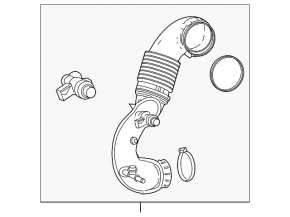 Air duct from the air filter housing Mercedes Metris W447 16-20