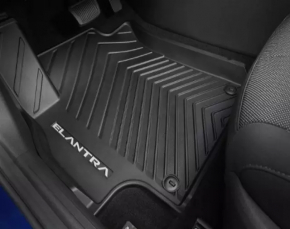 Set of floor mats for Hyundai Elantra 21 - black rubber with sides