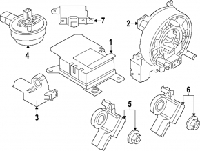 Nissan Ariya 23-25 steering wheel cable for heated steering wheel