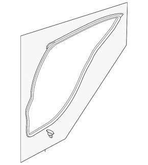 Door seal rear right Mazda 3 19- 4d
