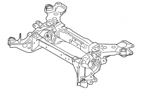 Rear subframe Lincoln MKX 16-18
