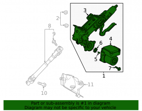 Electric Power Steering Column Mazda 6 13-17 USA