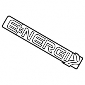 Emblem inscription ENERGI trunk lid Ford Fusion mk5 19-20