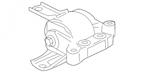 Engine mount right Mitsubishi Outlander Sport ASX 10- 2.0
