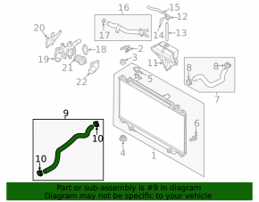 Lower cooling pipe Mazda CX-5 17-18