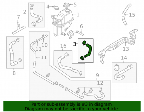 Cooling system hose Mazda CX-90 24-26 2.5 hybrid