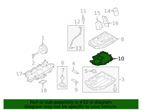 Oil deflector Audi A6 C7 12-18