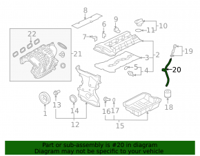 Mitsubishi Outlander Sport ASX 11-23 Oil Dipstick Tube