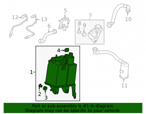 BMW X5 F15 16-18 Plug-in Carbon Canister