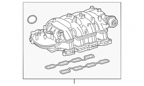 Intake manifold for Toyota Sequoia Tundra 2008-2009 4.6 5.7