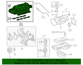 Intake manifold for Toyota Sequoia Tundra 2008-2009 4.6 5.7